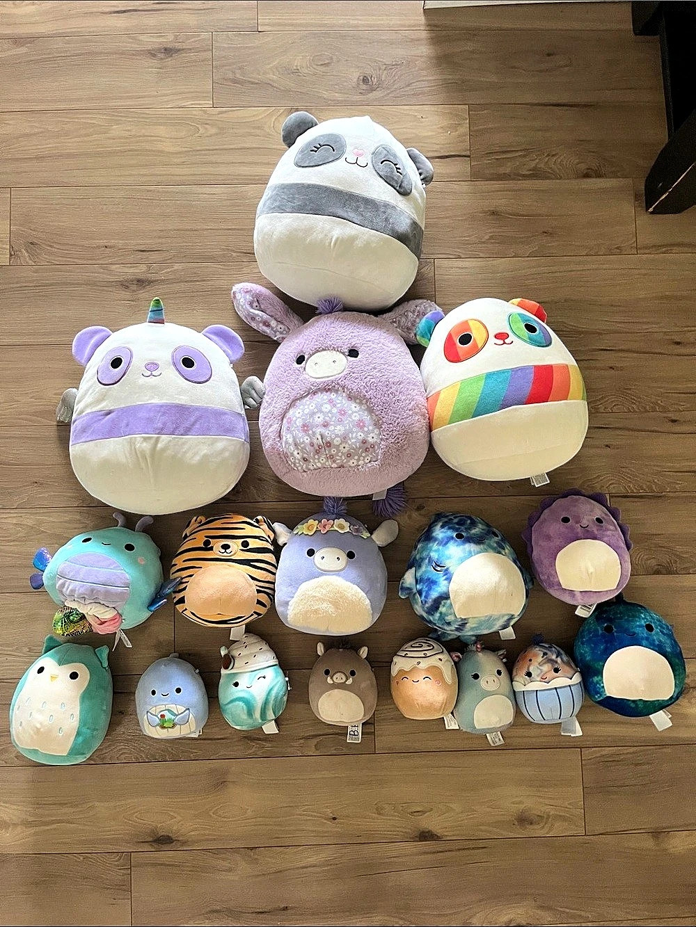 Squishmallows bundle Assorted Plush Toy Lot Multicolor & Purple